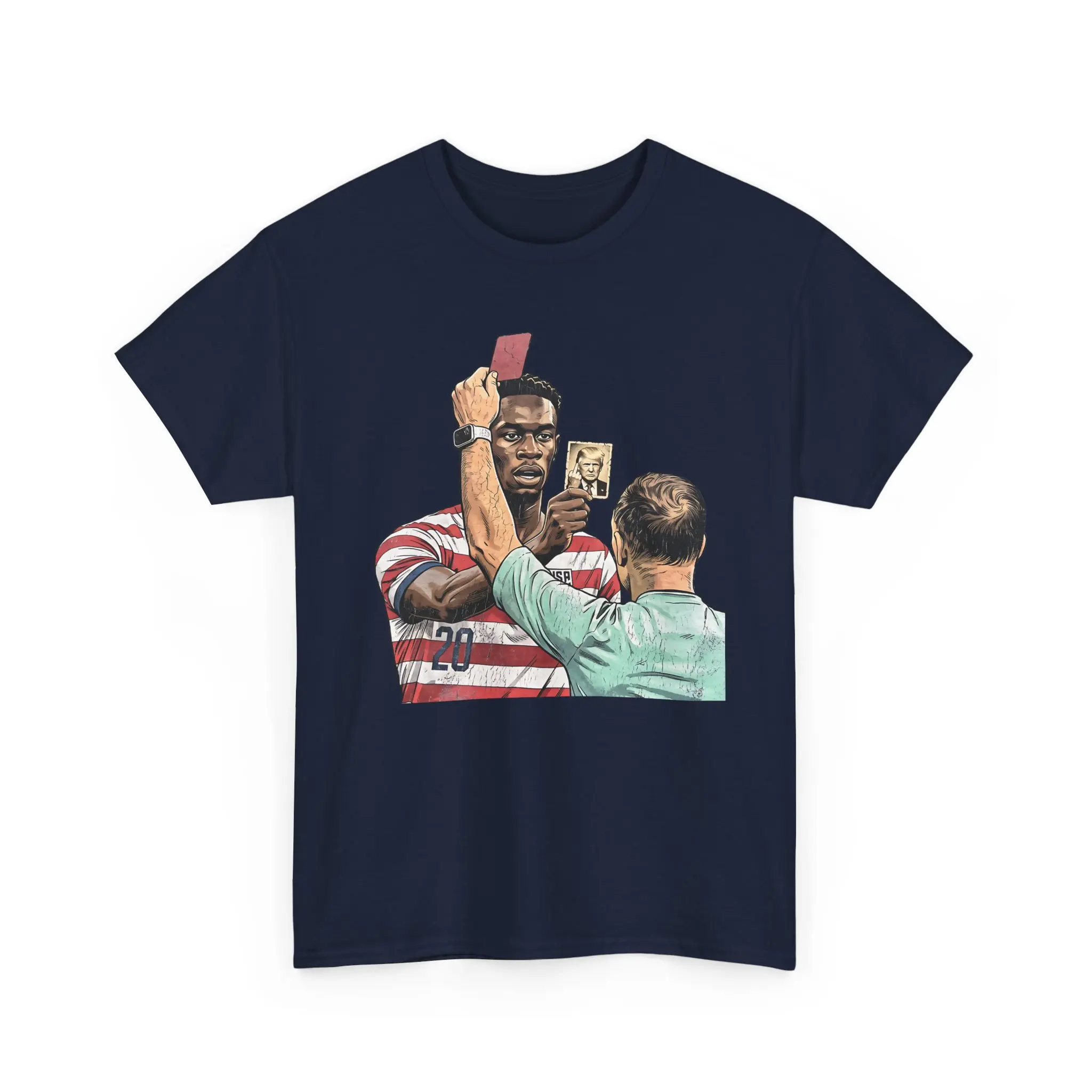 Funny Soccer Red Card Meme Graphic Tee, Football Fan Gift, Matchday Humor Shirt