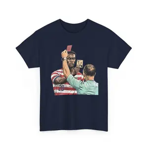 Funny Soccer Red Card Meme Graphic Tee, Football Fan Gift, Matchday Humor Shirt