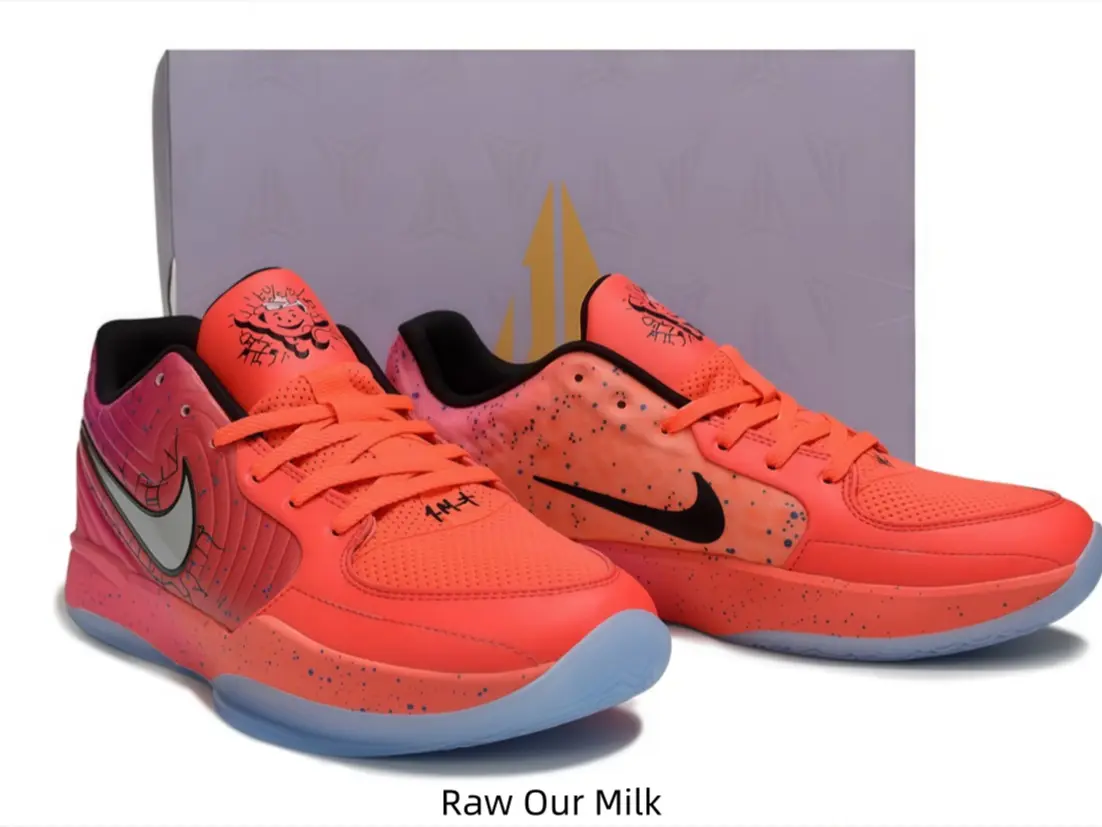 Multi-scenario practical performance of these festive gradient-orange athletic shoes lowers redundant summer footwear purchasing costs, dependable outsole grip and cushioning deliver steady output during competitive matches and daily urban walking.