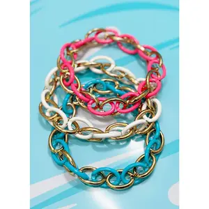 Angie Stretch Link Bracelet - 3 Colors - FINAL SALE