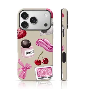 Pink Ballet & Bow Charm Design Phone Case TPU for iPhone 17 Pro Max/16 Pro Max /15Pro Max 15/14/13/12 & Samsung S26 /S25Ultra Tiktok Hot Selling