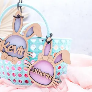 Easter Basket Tag,Easter Bunny Tag,Custom Basket Tag