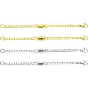 Necklace Extender  and 14K  Adjustable Chain Extenders for Necklaces,  Clasps and Closures for Women