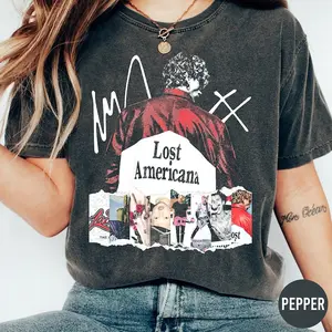 Machine Gun Kelly Music Tour Vintage Comfort Color Shirt, Lost Americana Bootleg Tee