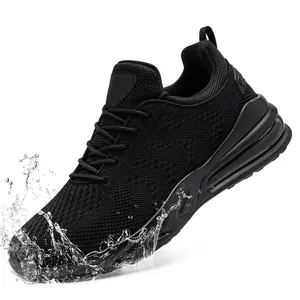 12-Hour Comfort AirWalk Lightweight Indestructible Work Shoes, 2026 Summer Waterproof Breathable Anti-Slip Sneakers for Nurse, Chef, Caregiver, Warehouse & Pet Groomer, Rainy Season Tennis Shoes