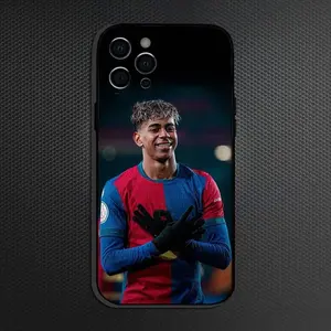 L-Lamine Y-Yamal-19 TPU Wear-Resistant Shockproof Case - Colorful Personalized Soft Black Protector for iPhone 17,16,15,14,13,12,11,Pro,Max,Plus, Iphone 11 Pro Max