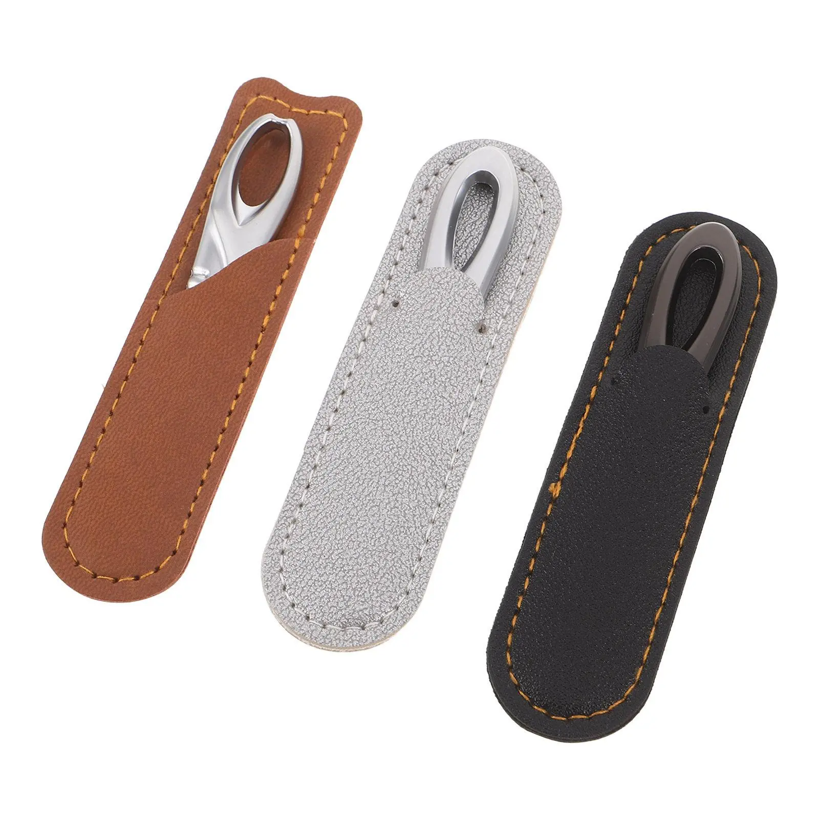 3Sets Double Sided Nail File Stainless Steel Nail Shaper Portable Anti Slip Handle Toenail Buffer Heavy Duty Manicure Tool