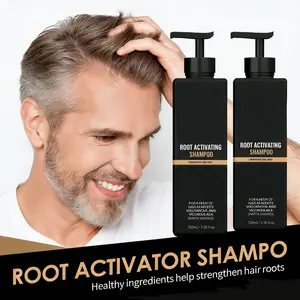 Two-Bottle Pack Spartan Root Activator Shampoo, Gray Hair Regrowth Conditioner Mane Strengthening Activation Shampoo Soap for Smooth and Strong Hair Restoration Hair Care Solution Suitable for Men and Women