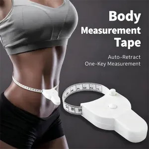 Mini Retractable Tape Measure Soft Ruler Sewing Clothing Size Chart Height Bust Waist Weight Loss Body Measuring Tool