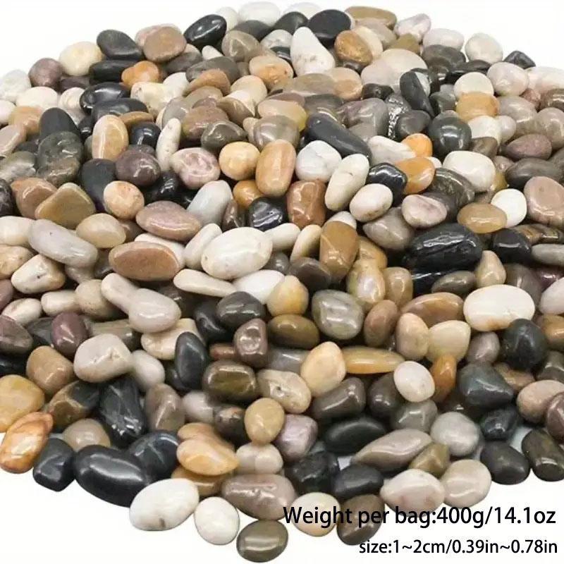 Multi-application Mixed Color Decorative Stone (1 Pack), 14.1oz/400g Stone for Garden Decor, Fish Tank, Flower Pot & Succulent Plant