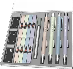 Pastel Mechanical Pencil Set, 4 Pack, 2 Sizes, 0.5 & 0.7mm, Fast Click Aesthetic Mechanical Pencils Set, Pastel Mechanical Pencils, Cute Mechanical Pencils Cute, Lead Pencils