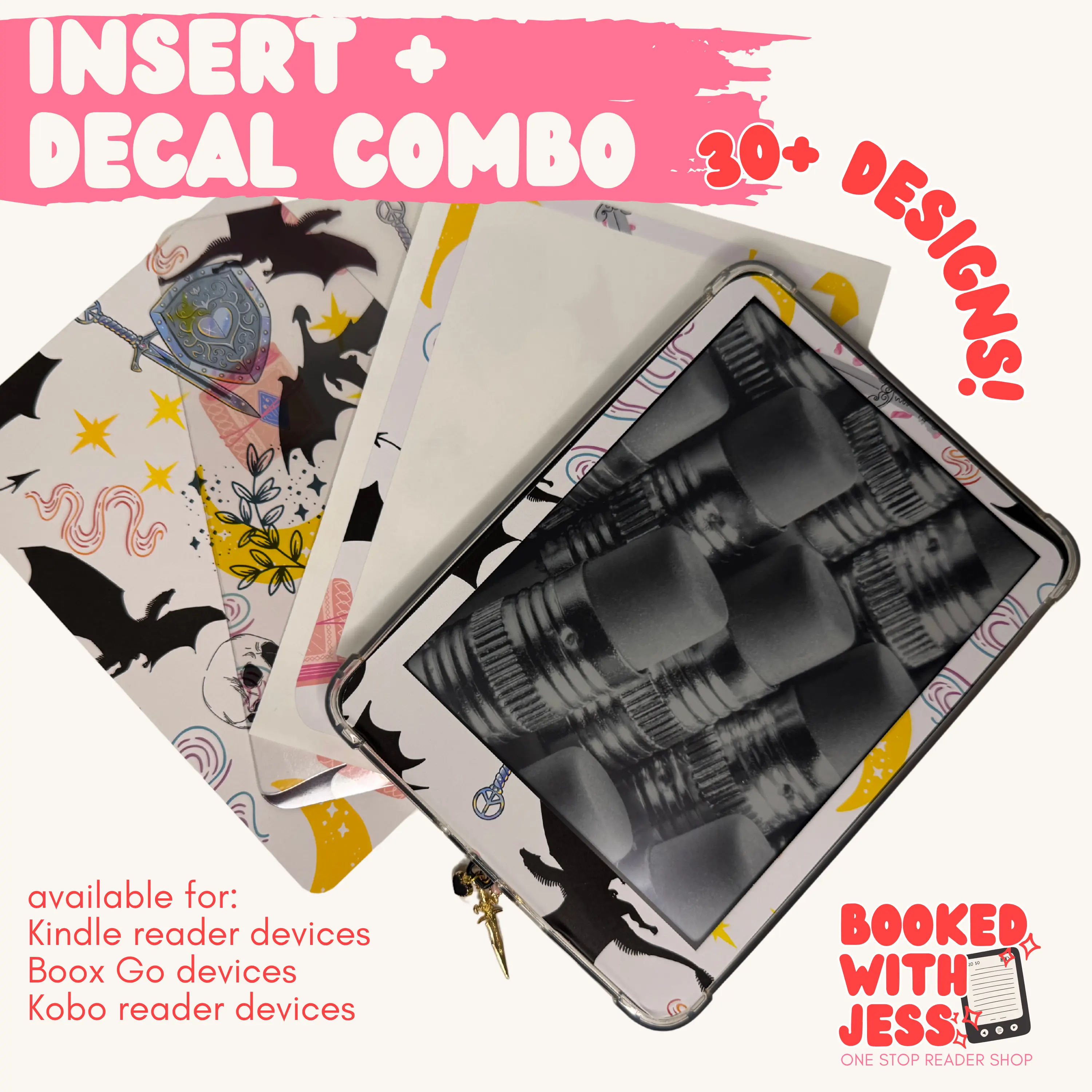 Kobo Insert and Front Decal Combo