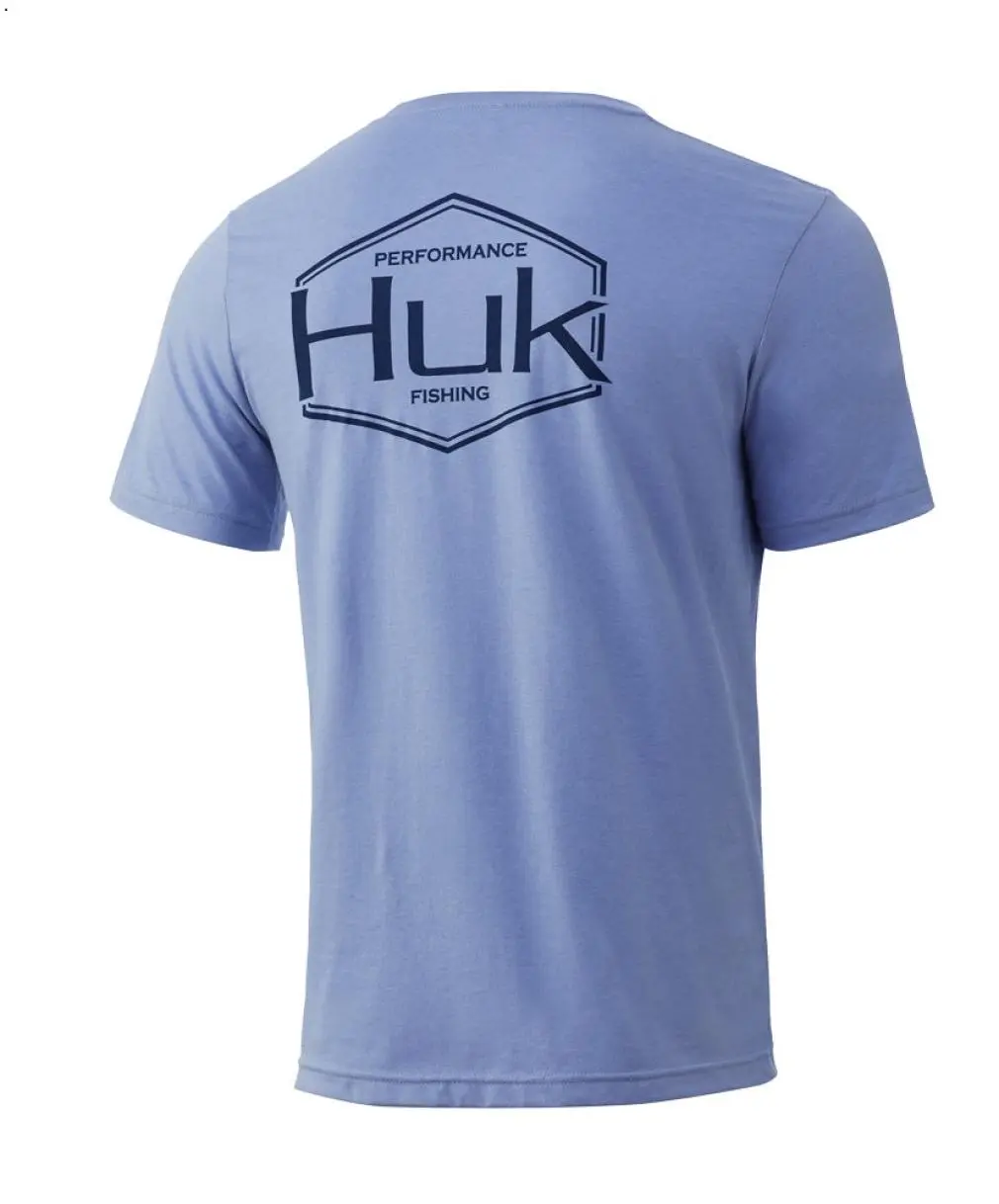 Huk - Performance Badge Tee tshirt, Clean Look, Goes with Anything, Full Color Selection, Pick Your Favorite