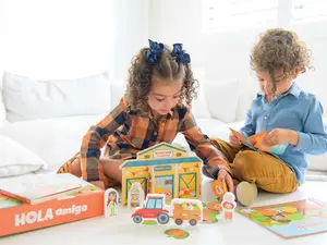 ¡Hola, Huerto de Calabazas! Hello, Pumpkin Patch! - Includes Bilingual Book, Cards, Dry Erase Activity Book, Marker, and More | Interactive Learning Activities Spanish and English Educational Resources For Kids