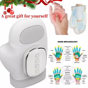 Heated Hand Massager with Pressure, USB Rechargeable Electric Hand Massager, 3 Massage Modes, 5 Pressure Levels, Portable Wireless Design