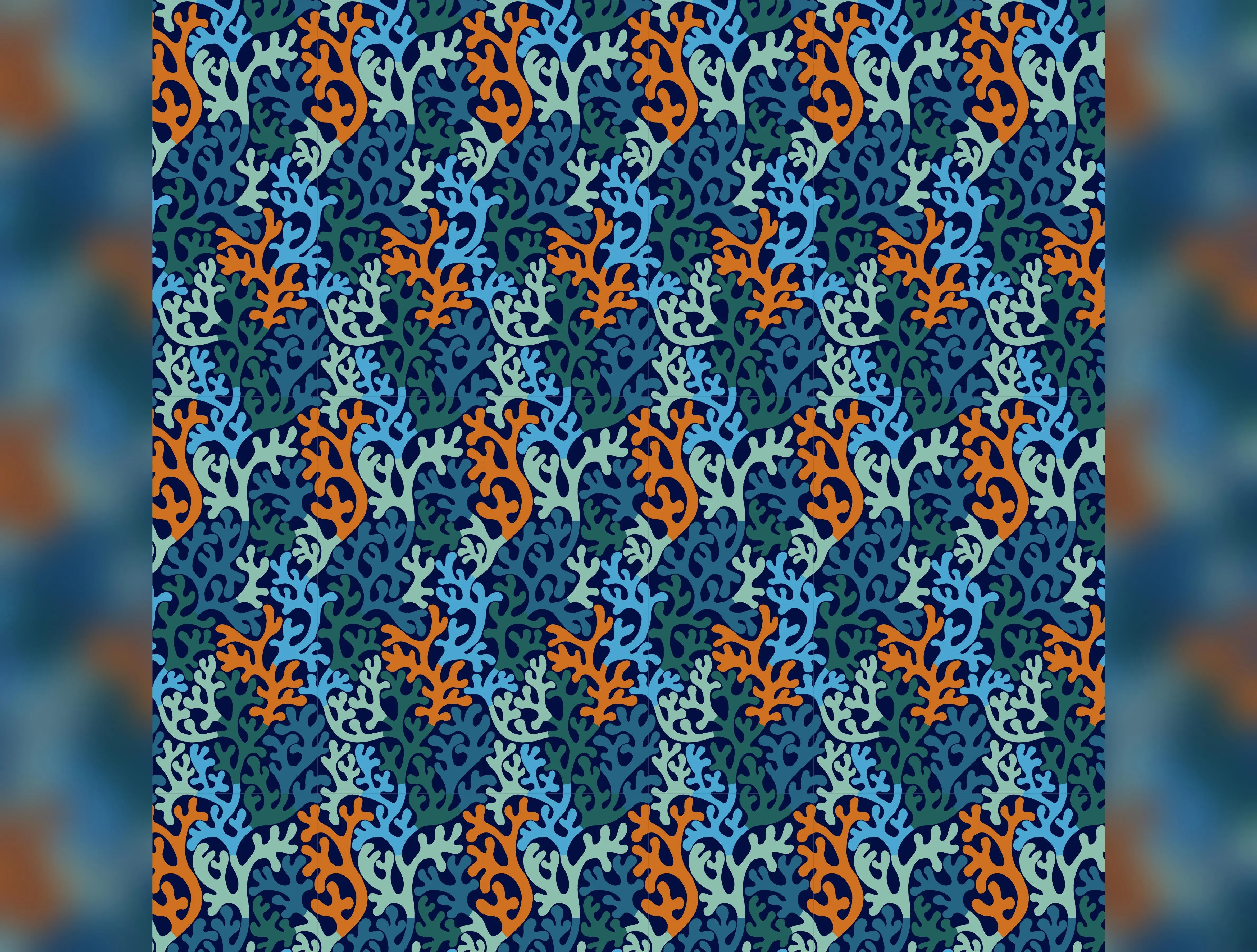 Rising Tide | Seagrass - Blue by Monika Forsberg for Free Spirit | PWMF046.BLUE