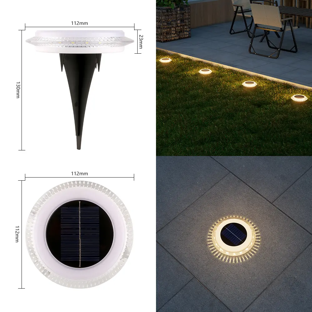 16LED round transparent matte light [warm light]