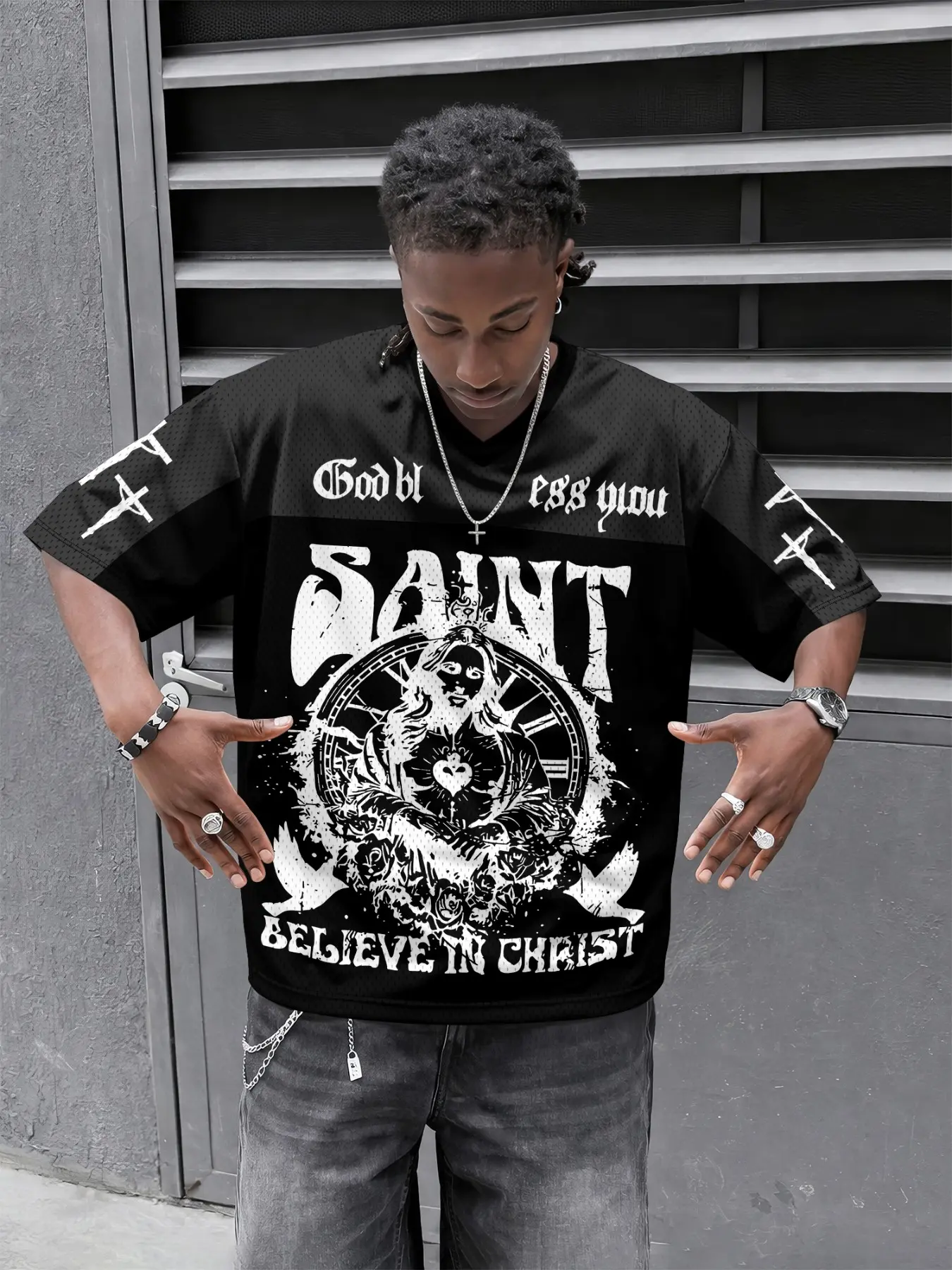 supreme  jesus christ   tシャツ Supreme Kids Hand Tee Larry Clark 20 SS 2015 Large Jesus Christ