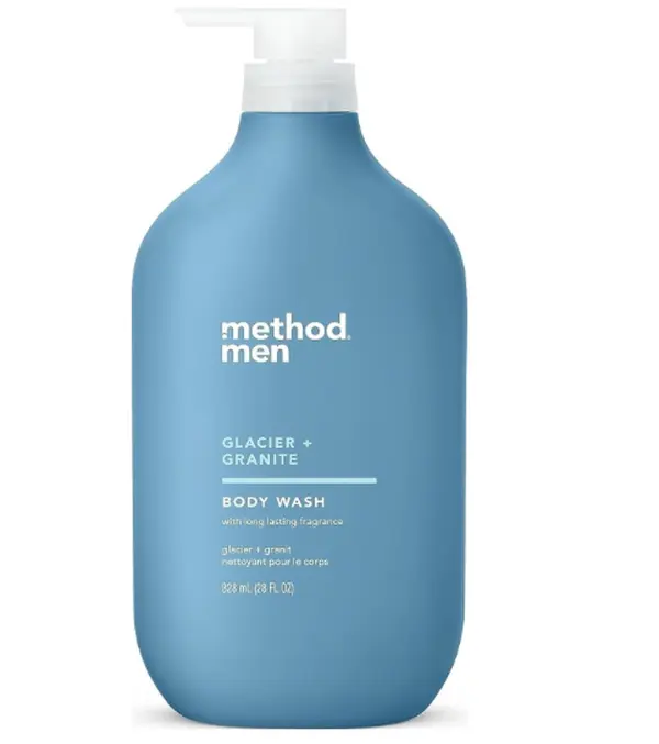 method Men’s Body Wash, Glacier + Granite, 28 fl oz | Soothing Formula, Leaves Skin Feeling Soft & Moisturized, Rich Lather, Made Without Parabens