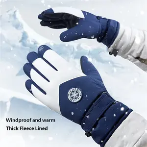 Winter Waterproof Ski Snow Warm Gloves for Women Men, Windproof Cold Weather Thermal with Touchscreen Fingers, for Running Driving Cycling Hiking Biking Outdoor Sports Daily Work