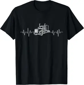 100% Cotton Truck Driver Trucker Truckie Vehicle LGV Driving Teamster T-Shirt