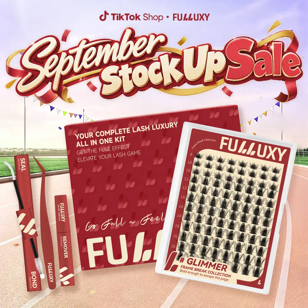 GLIMMER | Fulluxy Frame Break Collection MangaMagic  Upgrade U Lashes with Ultra-Dense, Waterproof, Long-Lasting Lashes | Fairy | Fashion Wet Look Manhua | Fairy Wink Beginner-Friendly DIY for a Flawless, Voluminous Look | Trendy & Must-Have Clusters