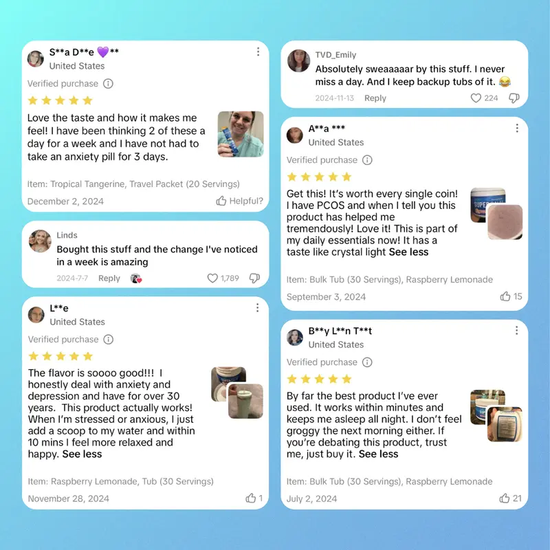 Nello Supercalm Calming Drink Mix with KSM-66 Ashwagandha Vitamin D3 Magnesium & L-Theanine Supports Cortisol Balance Mood Sleep 20 Servings Travel Packets Dietary Supplement 2