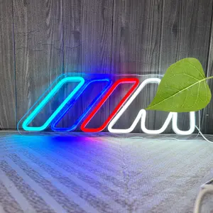 Racing Style Car LED Neon Light for Garage, Man Cave & Game Room | Colorful Stripe Wall Decor