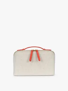 Colette Lay-Flat Canvas Toiletry Bag