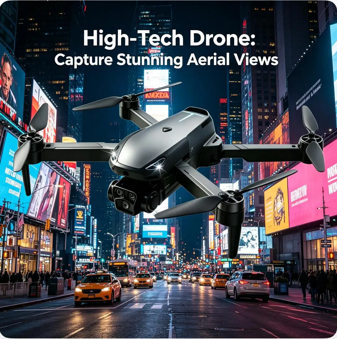 2026 M8 Pro Drone – 4K EIS Camera, GPS & 5G WiFi FPV, Brushless Motor, Optical Flow Hover, Smart Obstacle Avoidance, Auto Return, 360° Stunt Roll, Dual Batteries Included