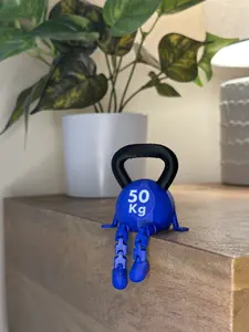 Gym Desk Decor - Kettle Bell Buddy - Fun Gym Gift - Gift for Weightlifting and Fitness Lovers