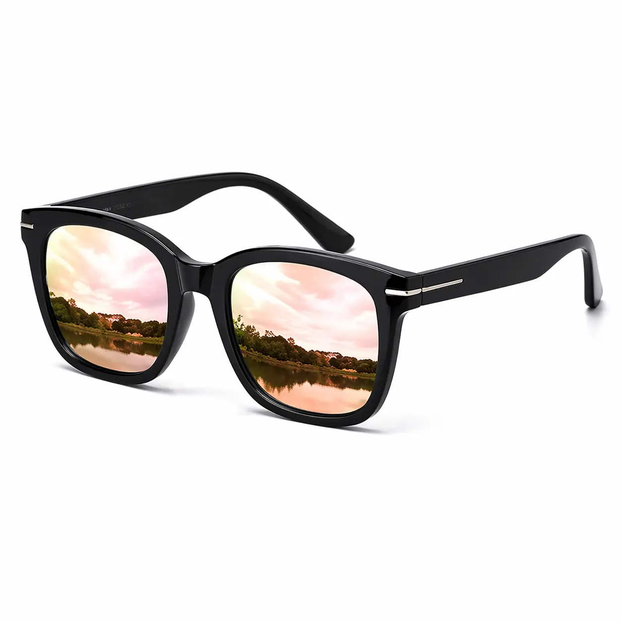 【Mirrored Shades】 Simple Fashion Sunglasses for Women Polarized Driving Anti Glare UV400 Protection Stylish Design Trendy Sleek Mirror Lenses
