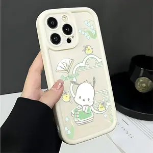 Luxury New Pochacco Cute Phone Case Suitable for iPhone 17 16e 16 15 14 13 12 11 Mini Pro Max Air X XR XSMAX 8 7 Plus Anti Fall Soft TPU Back Cover