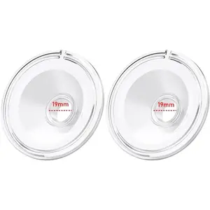 2pcs Silicone Flange 19mm Compatible with Momcozy S12 Pro/S9 Pro/S12 Breast Pump,TSRETE S12/Kmaier S12 Wearable Breast Pumps, Shield 19mm Flange Parts