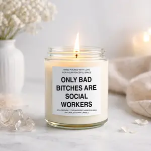 Funny Bold Quote Candle Gift Unique Humor Home Decor Trend
