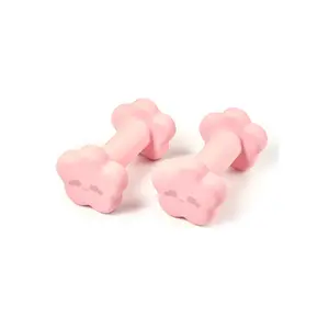 Puffy Dumbbells - Flower - Set of 2 | Premium Soft Silicone Dumbbells with Ergonomic Non-Slip Grip - Perfect for Pilates, Yoga & Home Workout Fitness Exercise
