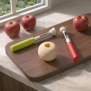 Professional 2in1 Stainless Steel Apple Corer & Peeler Multipurpose Kitchen Tool for Fruits Vegetables Fast Efficient Prep Mess Free Easy Clean
