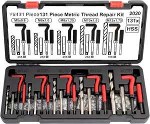 Thread Repair Kit Metric, 131- HSS Drill Helicoil Repair Kit M5 M6 M8 M10 M12