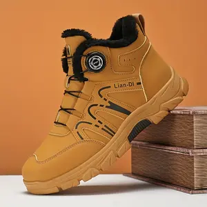 2026 Men's Shoes Daily  Gentlemen Men's-Top Casual Sneakers - Warm Fur Lined, Durable PU & PVC, Non-EVA Insole, Lace-Up Hiking & Outdoor Activities, Autumn/Winter Collection, Outdoor Footwear |   Modern Casual Sneakers |