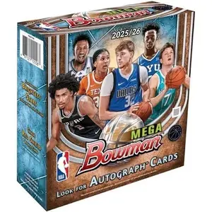 2025 Bowman Basketball Mega Box- Rare Red Shield Rookies