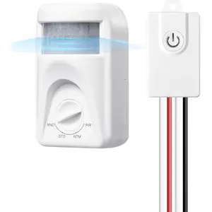 Motion Sensor Light , E26/E27 Screw in  Sensor Adapter, 120V Motion Activated  and Light Kit for Garage, Porch, Basement