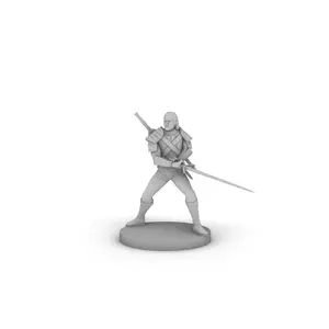 Human Male Fighter Tabletop DND Gaming Miniature