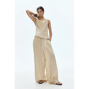 H&M Straight drawstring trousers