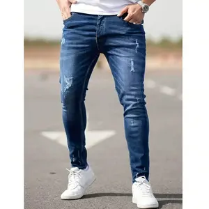 Men Pants Blue Jeans For Men Trousers Summer Outfits Plain Pocket Menswear Streetwear Skinny Jeans Men Denim