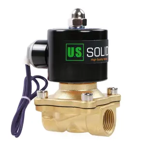 U.S. Solid 1/2" Brass Electric Solenoid Valve 12VDC Normally Closed VITON NPT