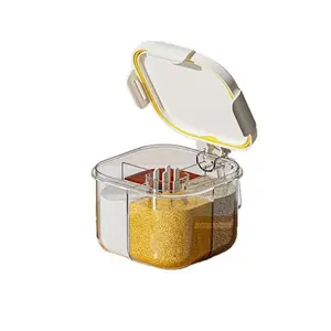 Kitchen Spice Box Set, Kitchen Gadgets, Multi-Compartment Storage Organizer Containers, Durable Plastic Material, Ideal for Spices & Seasoning Organization