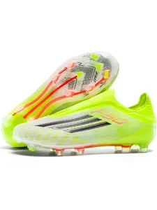 Men's High-End Seamless Football Shoes, Anti-Slip Durable Outdoor Lawn Soccer Shoes, Super Grip and Support, Fashionable Sporty Style, Soccer Cleats, Turf Shoes