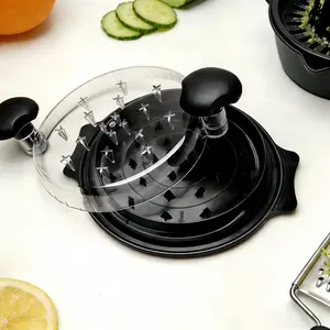 【DealsforYouDays】Large Chicken Breast Shredder Tool, Visible LidMeat Grinder, ErgonomicHandle,Anti-Slip Strip,BPA Free,Perfect Utensils forPork,Beef,Chicken,Kitchen GadgetsDishwasher Washable(Black,Red)