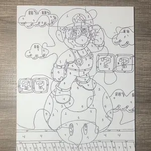 Mario paint by numbers