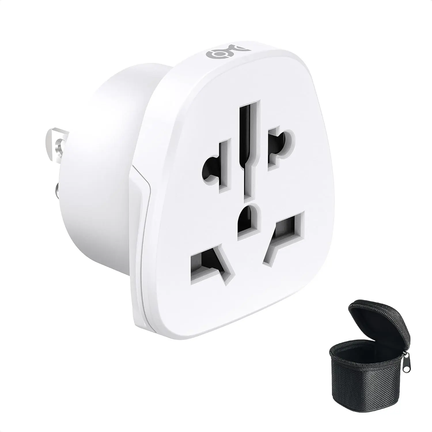 Universal Travel Adapter for  Outlets, World to  Plug Adapter, Works with Type C/G/A/I/N Power Plugs, UK/Ireland/// to  Converter, CE & RoHS, White